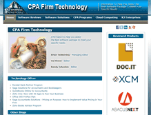 Tablet Screenshot of cpafirmsoftware.com